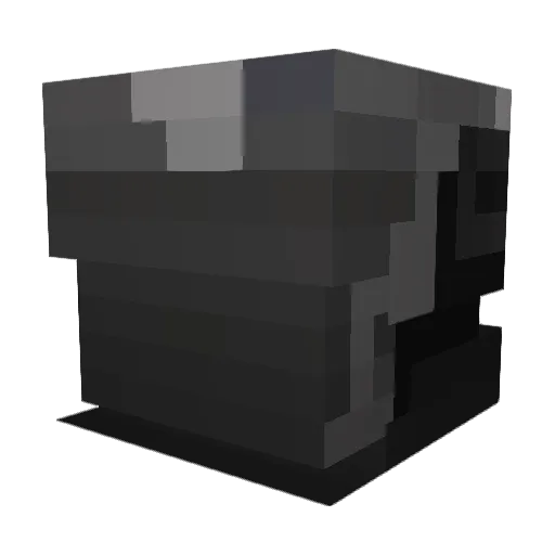 Joker777 Minecraft avatar head, 3D render