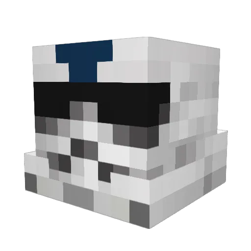 Joker87228 Minecraft avatar head, 3D render