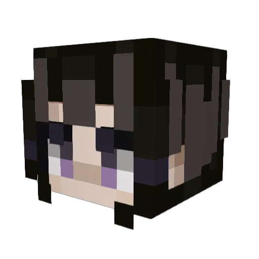 JokerAce000 Minecraft avatar head, 3D render