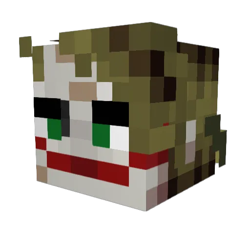 JokerFan420 Minecraft avatar head, 3D render