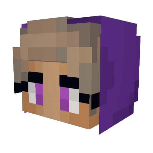 JokerKi Minecraft avatar head, 3D render