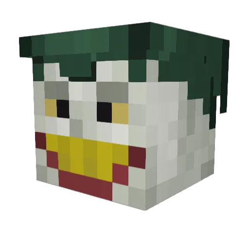 JokerKillerPL Minecraft avatar head, 3D render