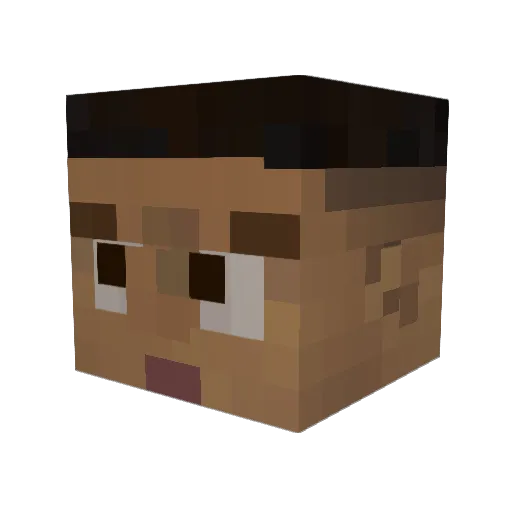 Joker_Napier Minecraft avatar head, 3D render