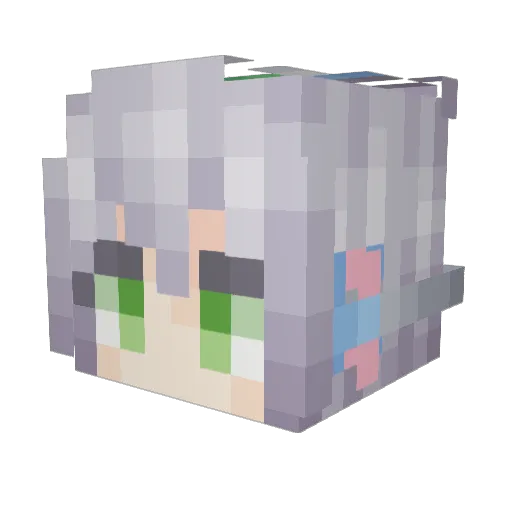 Joker_QI Minecraft avatar head, 3D render