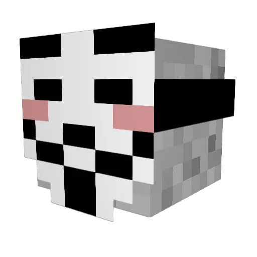 Joker_Si Minecraft avatar head, 3D render