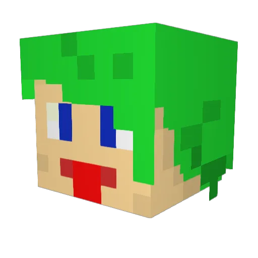 Joker_TheRipper Minecraft avatar head, 3D render