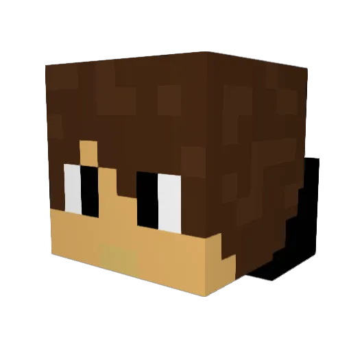 Joker_dlL Minecraft avatar head, 3D render