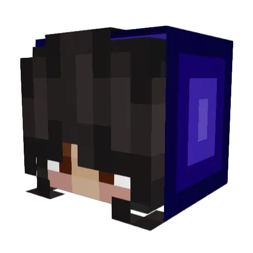 Jokerama Minecraft avatar head, 3D render