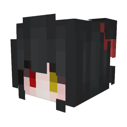 Jokerftw7 Minecraft avatar head, 3D render