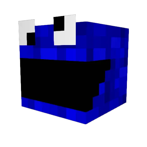 Jokerlemi Minecraft avatar head, 3D render