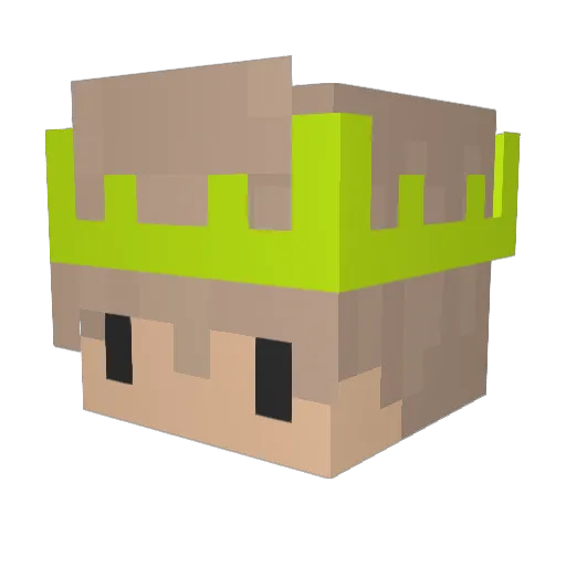 JokersGame Minecraft avatar head, 3D render