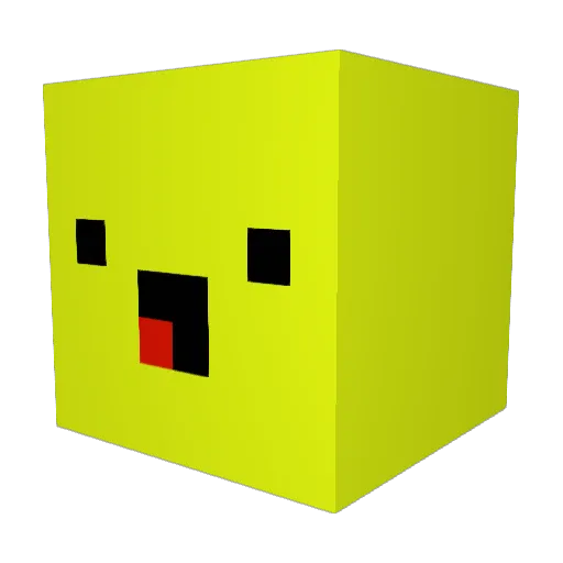 Jokes101YT Minecraft avatar head, 3D render