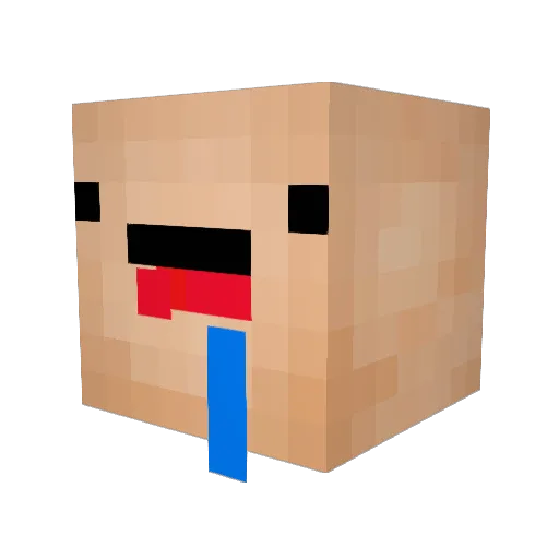 Jokez1990 Minecraft avatar head, 3D render