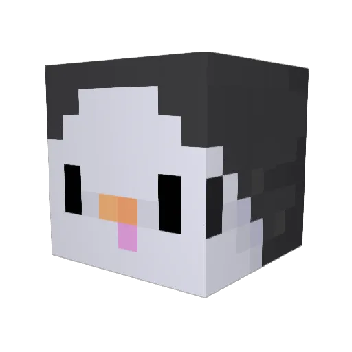 Jokinder Minecraft avatar head, 3D render