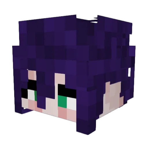 Joking10 Minecraft avatar head, 3D render