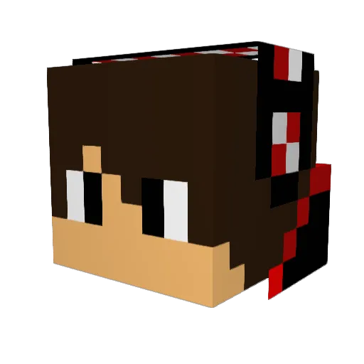 Jokki42 Minecraft avatar head, 3D render