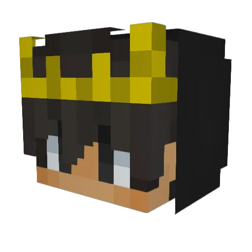 JoksGT Minecraft avatar head, 3D render