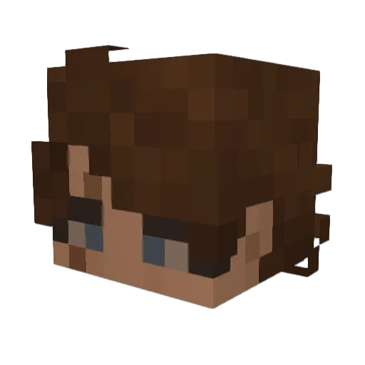 JokurMon Minecraft avatar head, 3D render