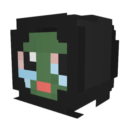 Joky321 Minecraft avatar head, 3D render