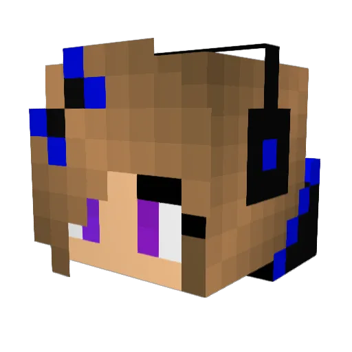 Jola456 Minecraft avatar head, 3D render