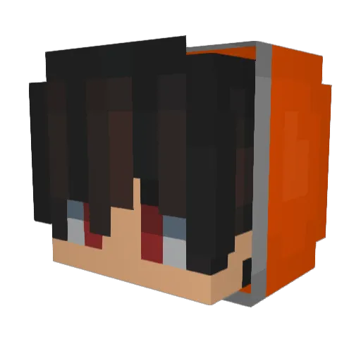 Jolabean Minecraft avatar head, 3D render