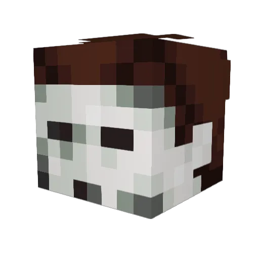 Jolali349 Minecraft avatar head, 3D render