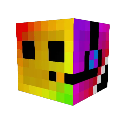 JolanHunting Minecraft avatar head, 3D render