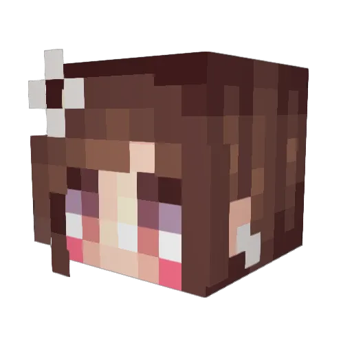 Jolanda333 Minecraft avatar head, 3D render
