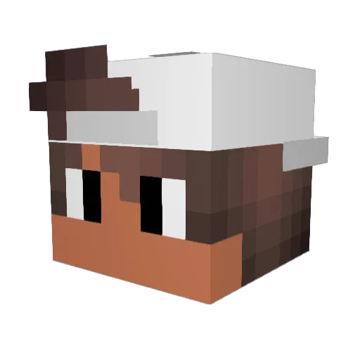 JolePlay Minecraft avatar head, 3D render