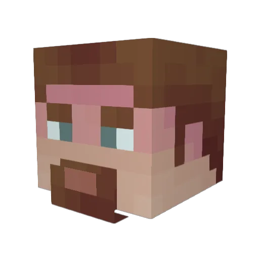 Jolfe_OP Minecraft avatar head, 3D render