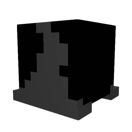 JoliCol Minecraft avatar head, 3D render