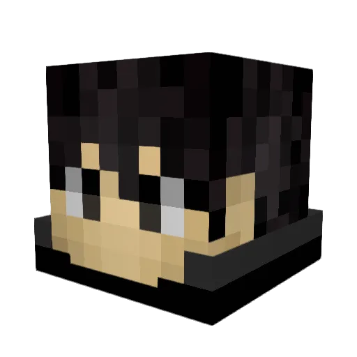 Jolibol Minecraft avatar head, 3D render