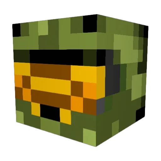 Joliemer Minecraft avatar head, 3D render