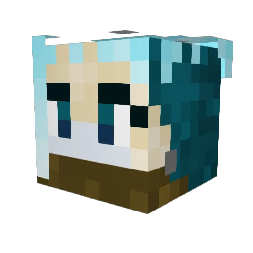 JolineRoger Minecraft avatar head, 3D render