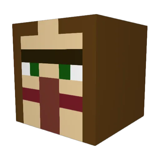 Jolitha Minecraft avatar head, 3D render