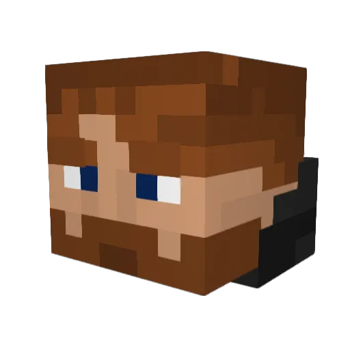 Jollenhobler Minecraft avatar head, 3D render
