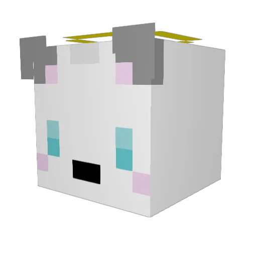 Jolliswag Minecraft avatar head, 3D render
