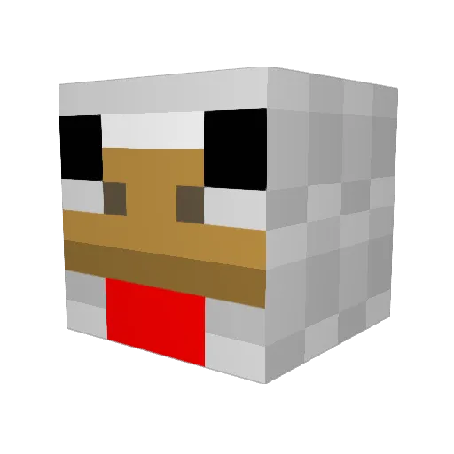 Jolls Minecraft avatar head, 3D render