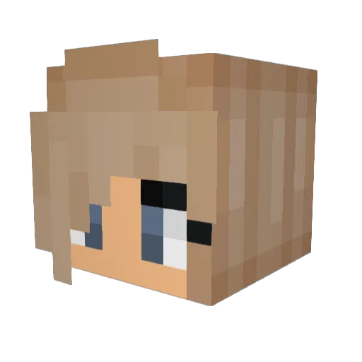 JollxZ Minecraft avatar head, 3D render
