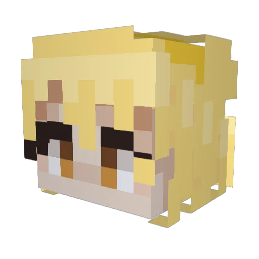 JollyChariot24 Minecraft avatar head, 3D render