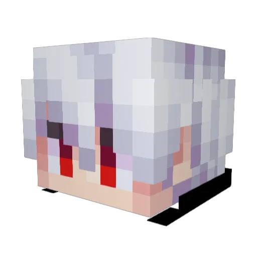 JollyDono Minecraft avatar head, 3D render