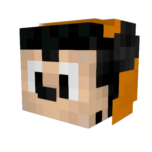 JollyFoxDavid Minecraft avatar head, 3D render