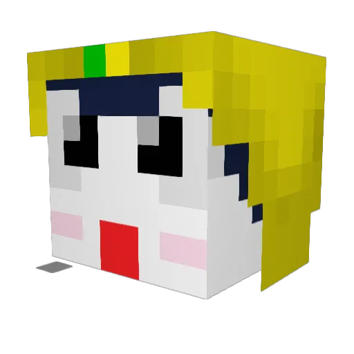 JollyGreenCarl Minecraft avatar head, 3D render