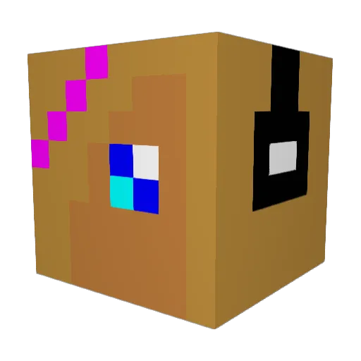 JollyJaz Minecraft avatar head, 3D render