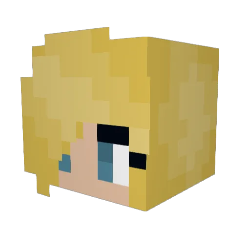 JollySabal Minecraft avatar head, 3D render