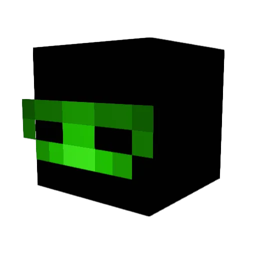 JollySilly Minecraft avatar head, 3D render