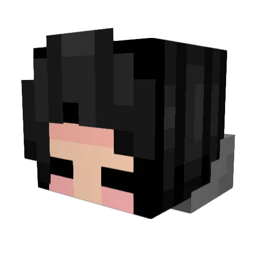JollyStuffs Minecraft avatar head, 3D render