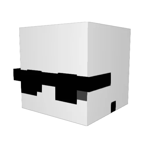 Jolly_ACE Minecraft avatar head, 3D render
