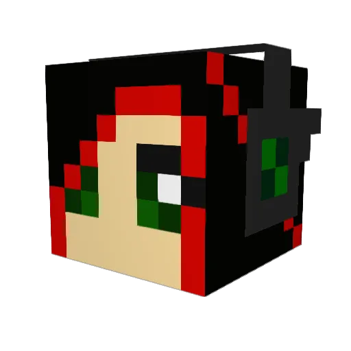 Jolly_Jade Minecraft avatar head, 3D render