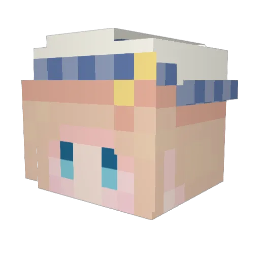 Jollybean07 Minecraft avatar head, 3D render